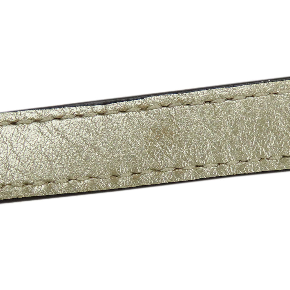 COACH Shoulder Bag 14771 leather gold Christine Women Used Authentic