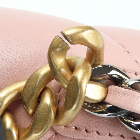CHANEL Shoulder Bag AP3067 lambskin pink chanel 19