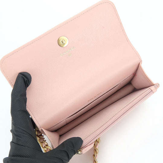 CHANEL Shoulder Bag AP3067 lambskin pink chanel 19