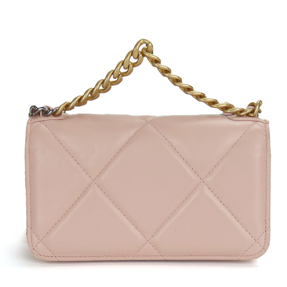 CHANEL Shoulder Bag AP3067 lambskin pink chanel 19