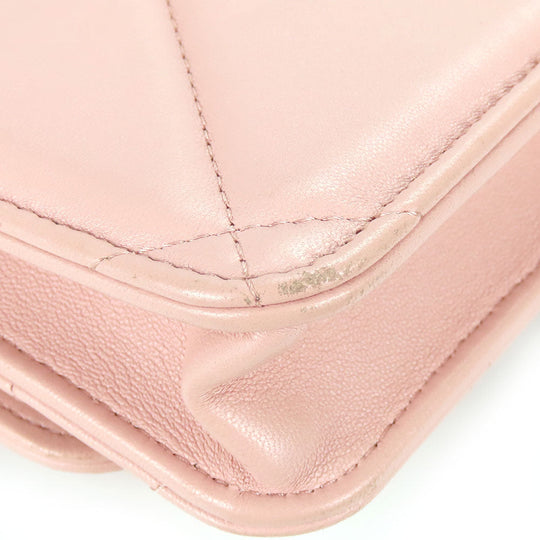 CHANEL Shoulder Bag AP3067 lambskin pink chanel 19