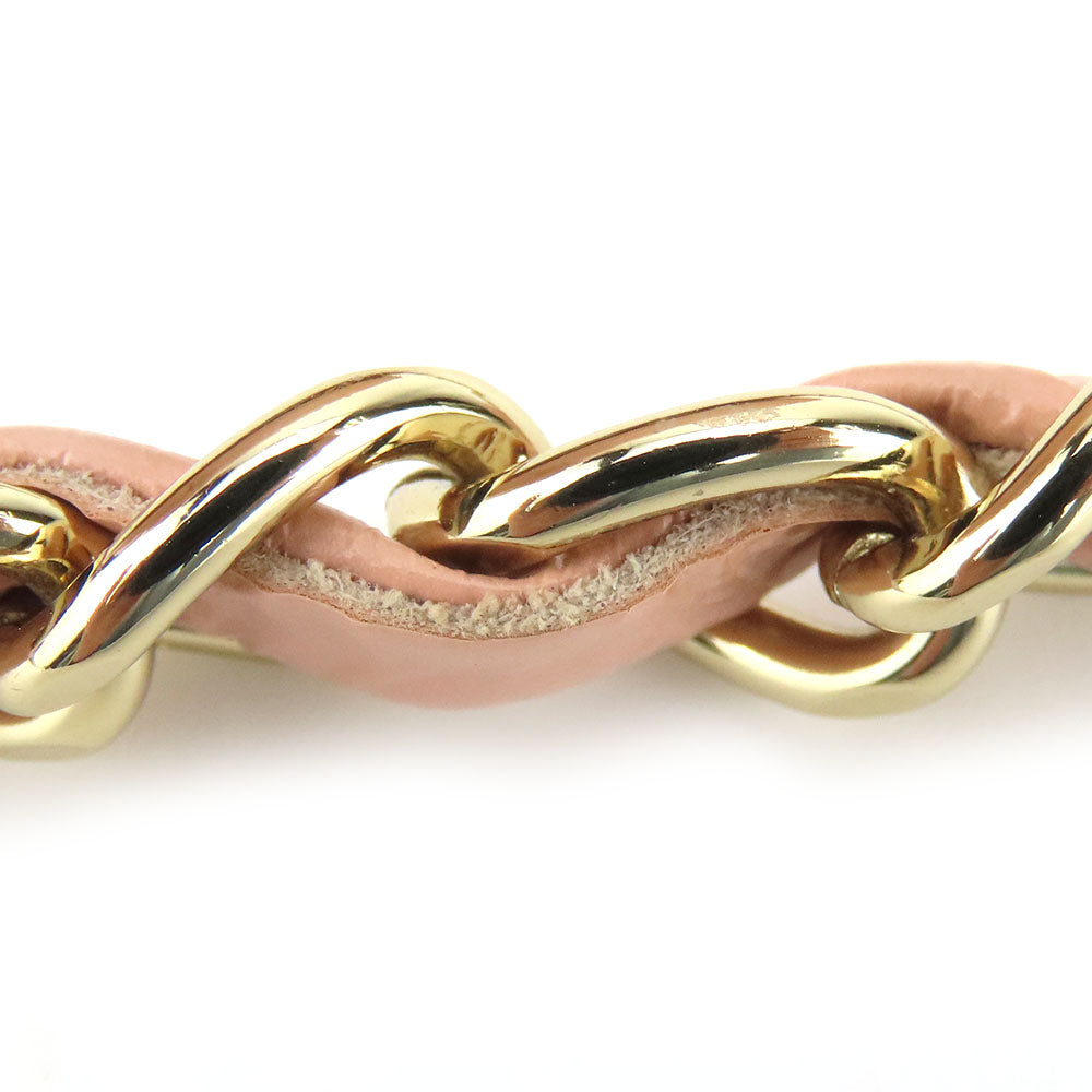 CHANEL Shoulder Bag leather pink Matrasse Women Used Authentic