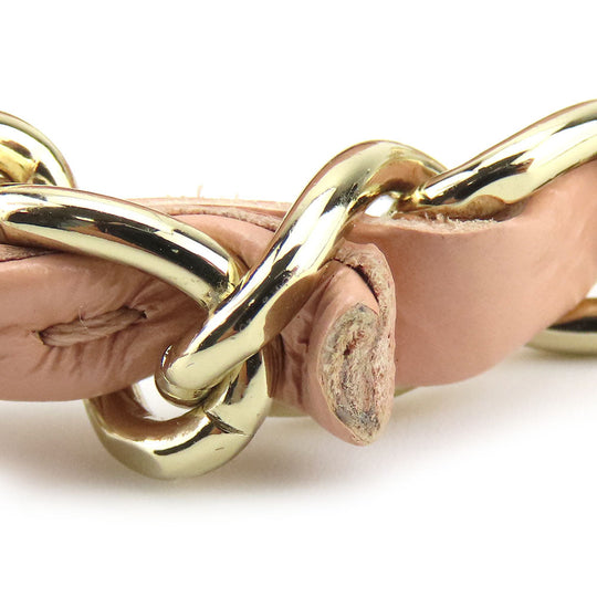 CHANEL Shoulder Bag leather pink Matrasse Women Used Authentic