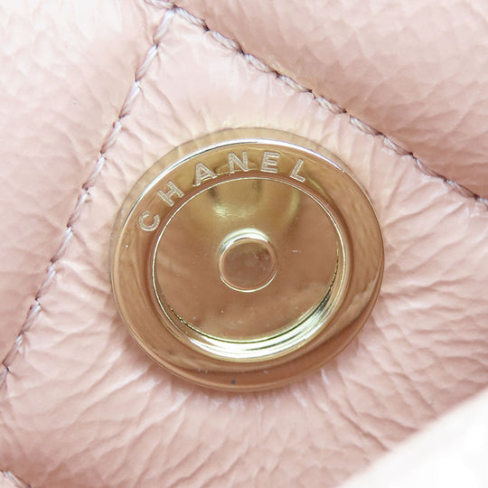 CHANEL Shoulder Bag leather pink Matrasse Women Used Authentic