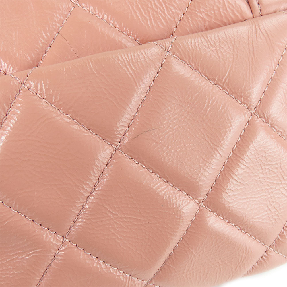 CHANEL Shoulder Bag leather pink Matrasse Women Used Authentic