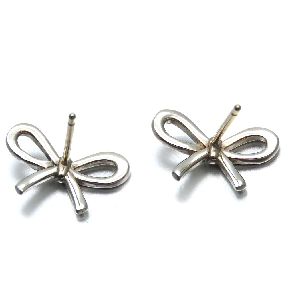 TIFFANY&Co. Pierce Silver925 Silver ribbon Women Used Authentic