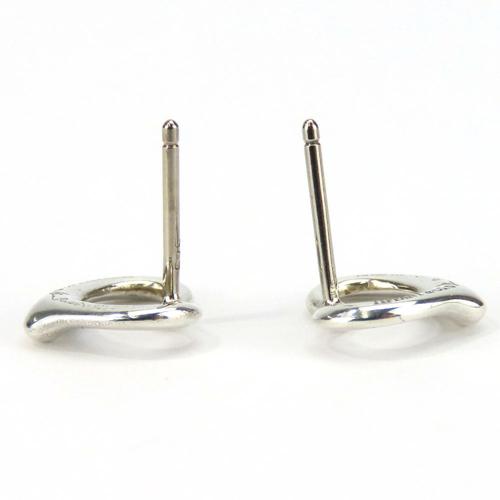 TIFFANY&Co. Pierce Silver925, K14 Gold Silver Open heart Women Used Authentic