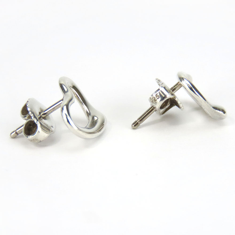 TIFFANY&Co. Pierce Silver925, K14 Gold Silver Open heart Women Used Authentic