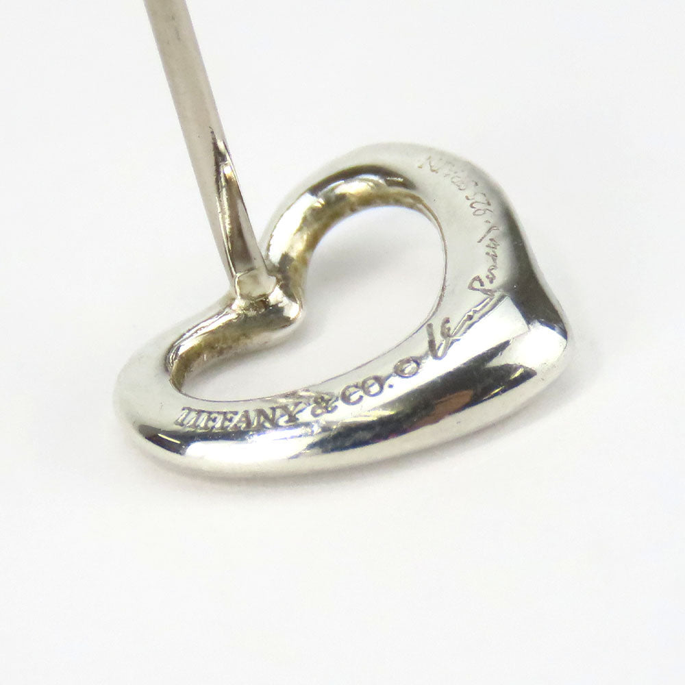TIFFANY&Co. Pierce Silver925, K14 Gold Silver Open heart Women Used Authentic