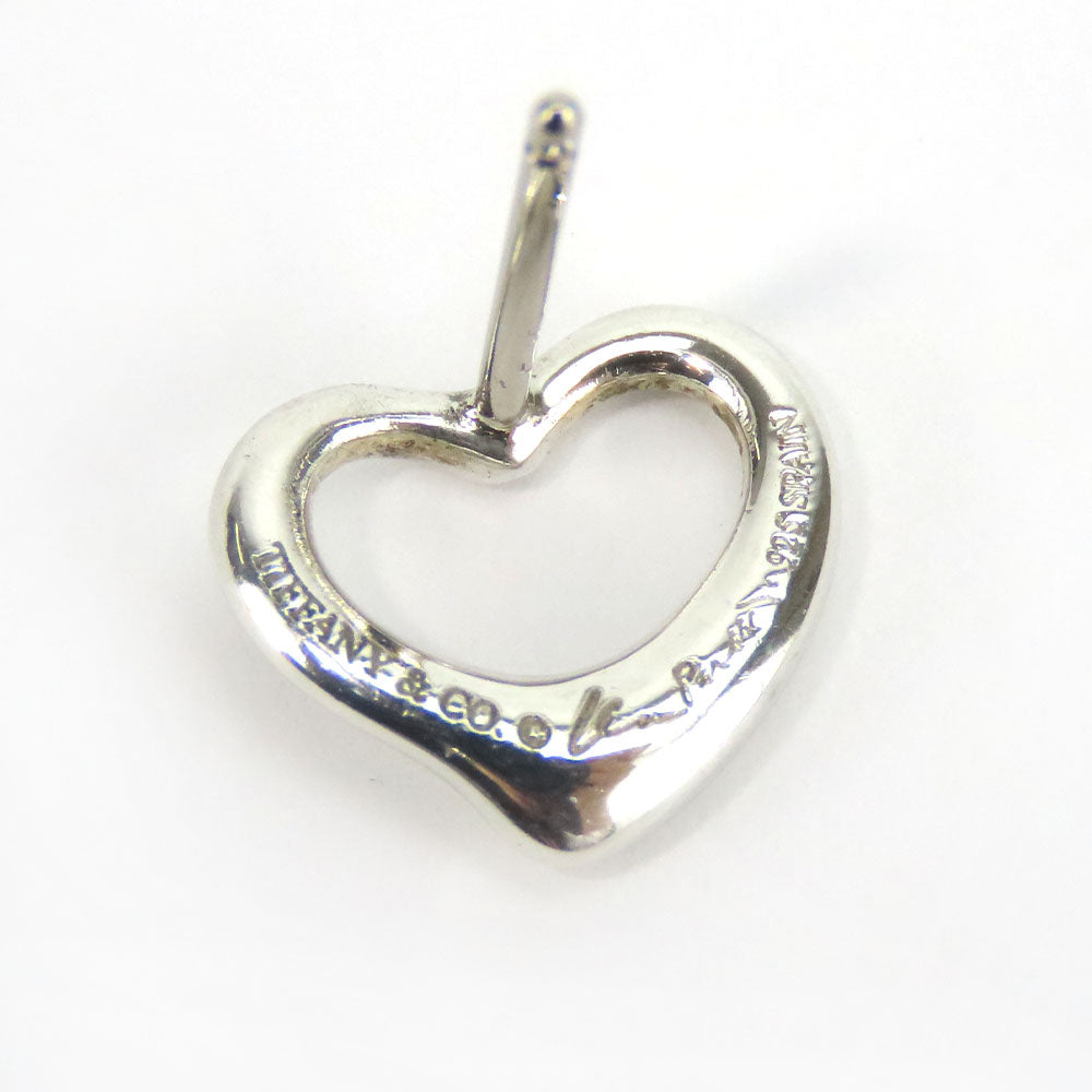 TIFFANY&Co. Pierce Silver925, K14 Gold Silver Open heart Women Used Authentic