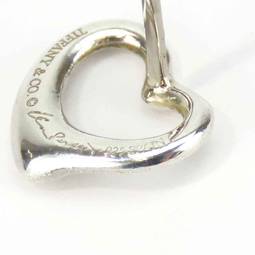 TIFFANY&Co. Pierce Silver925, K14 Gold Silver Open heart Women Used Authentic
