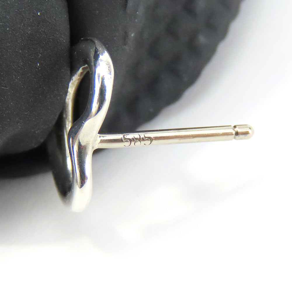 TIFFANY&Co. Pierce Silver925, K14 Gold Silver Open heart Women Used Authentic