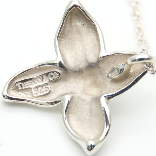 TIFFANY&Co. Necklace Silver925 Silver poinsettia Women Used Authentic