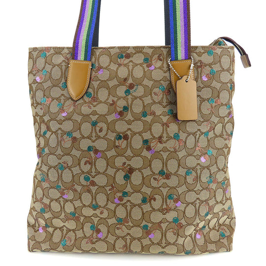 COACH Tote Bag F30604 canvas multicolor Women Used Authentic