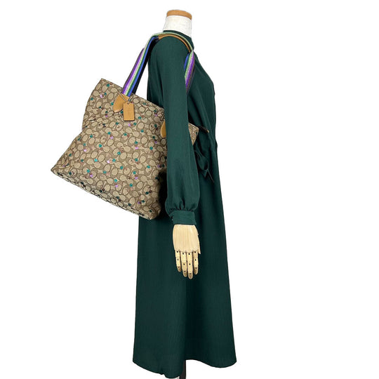 COACH Tote Bag F30604 canvas multicolor Women Used Authentic
