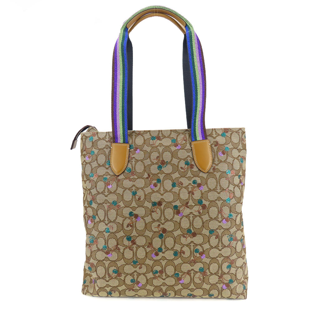 COACH Tote Bag F30604 canvas multicolor Women Used Authentic