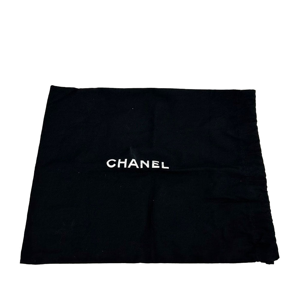 CHANEL Shoulder Bag leather black La Pauza Women Used Authentic