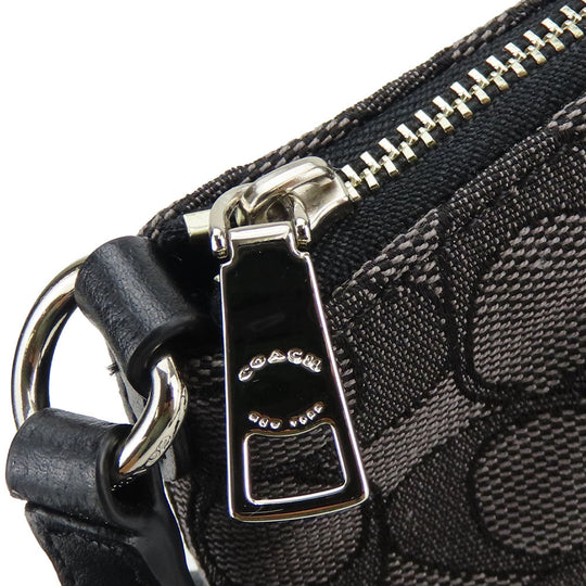 COACH Handbag F27580 Canvas, Leather black Women Used Authentic