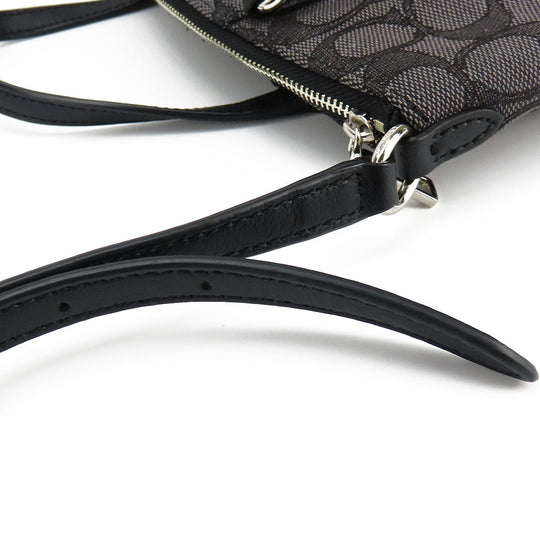 COACH Handbag F27580 Canvas, Leather black Women Used Authentic