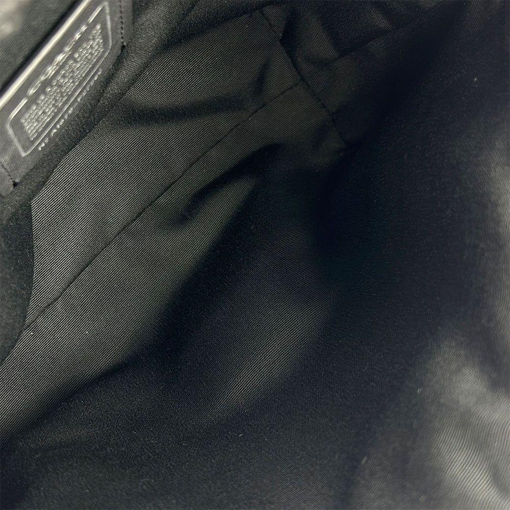 COACH Handbag F27580 Canvas, Leather black Women Used Authentic