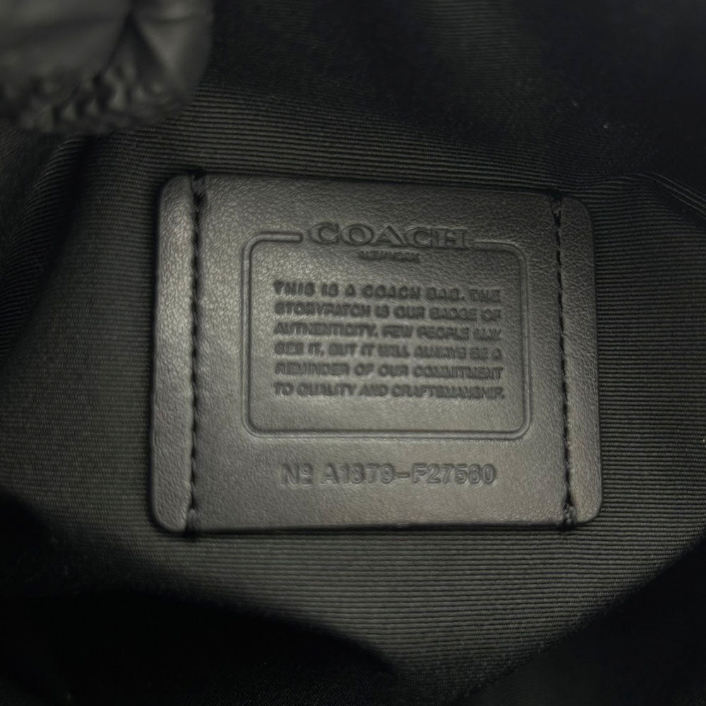 COACH Handbag F27580 Canvas, Leather black Women Used Authentic