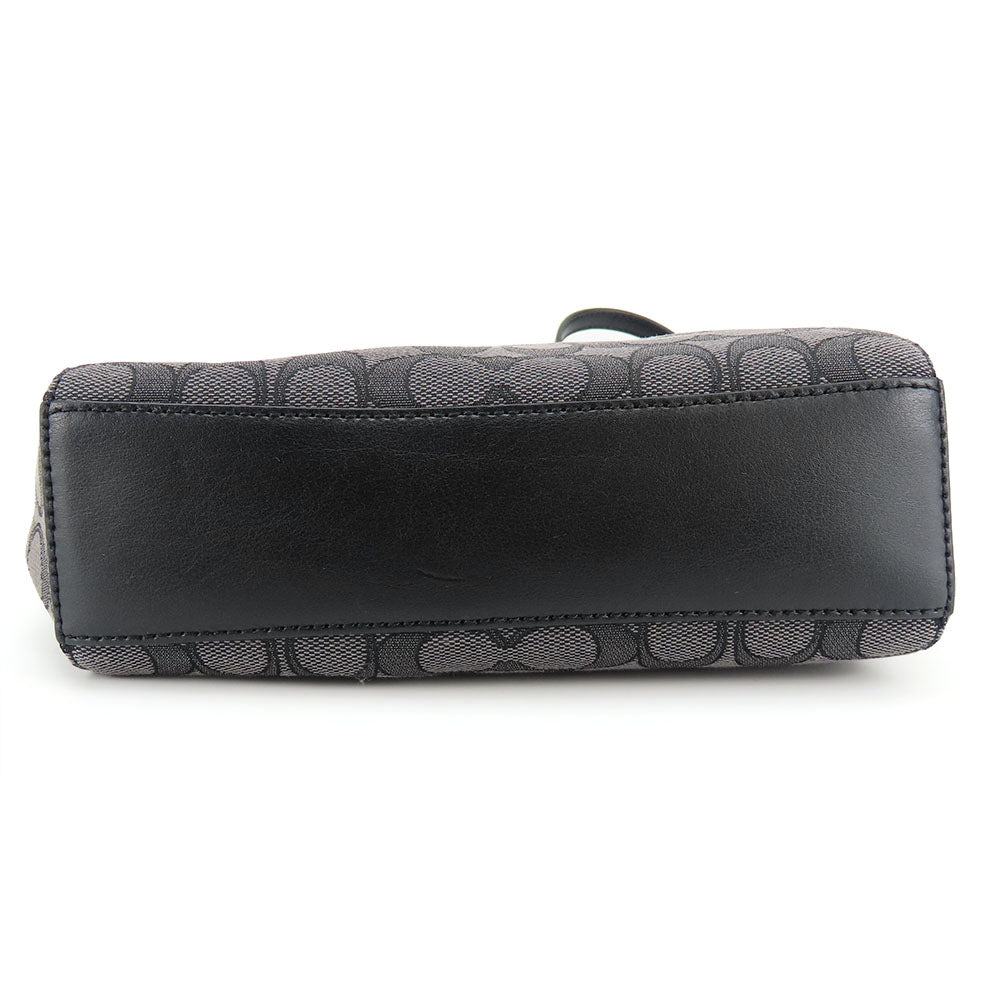 COACH Handbag F27580 Canvas, Leather black Women Used Authentic