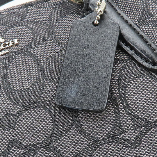 COACH Handbag F27580 Canvas, Leather black Women Used Authentic