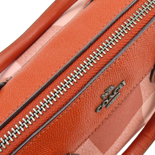 COACH Handbag F26146 leather pink Mini Boston Women Used Authentic