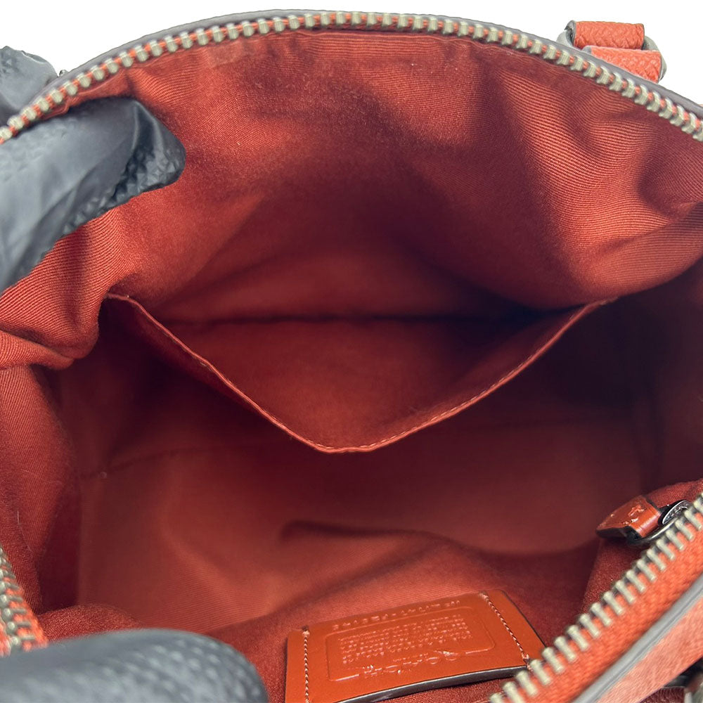 COACH Handbag F26146 leather pink Mini Boston Women Used Authentic