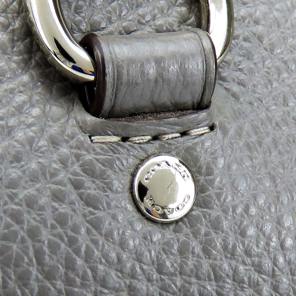 COACH Handbag F31466 leather gray Women Used Authentic