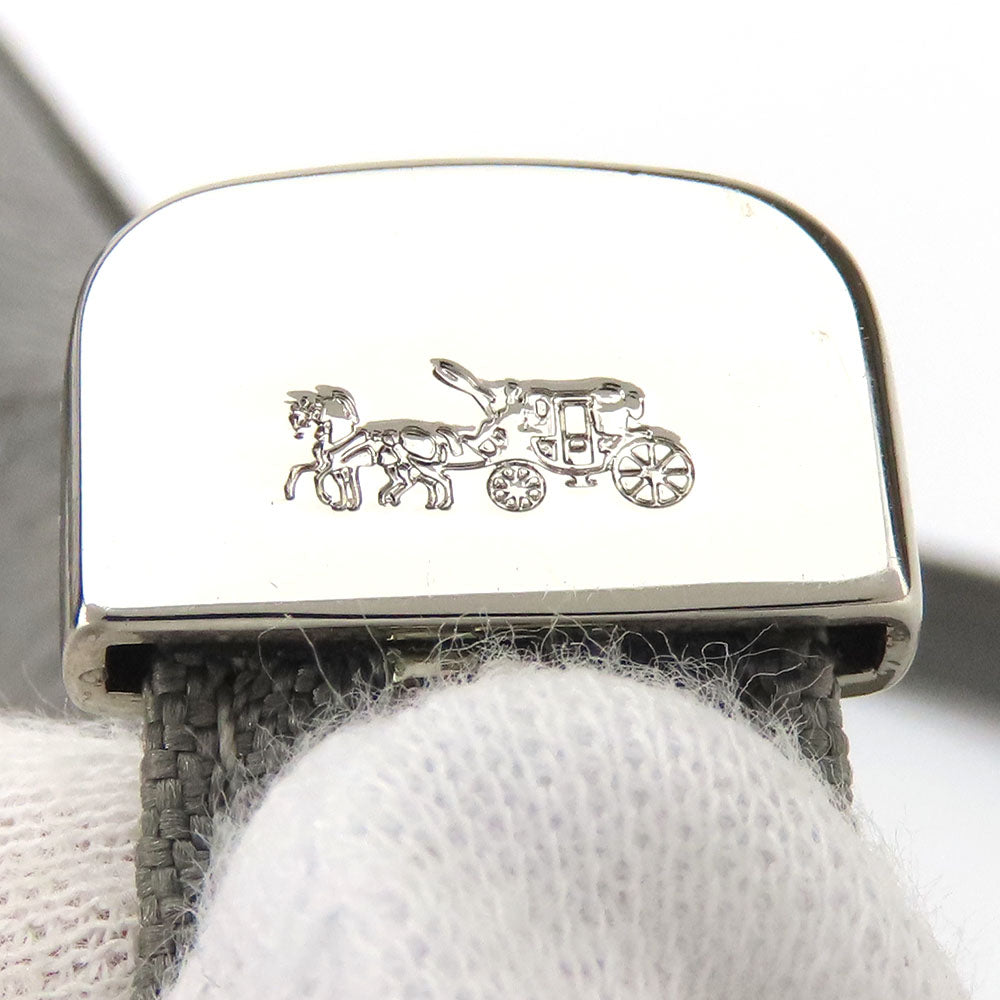 COACH Handbag F31466 leather gray Women Used Authentic