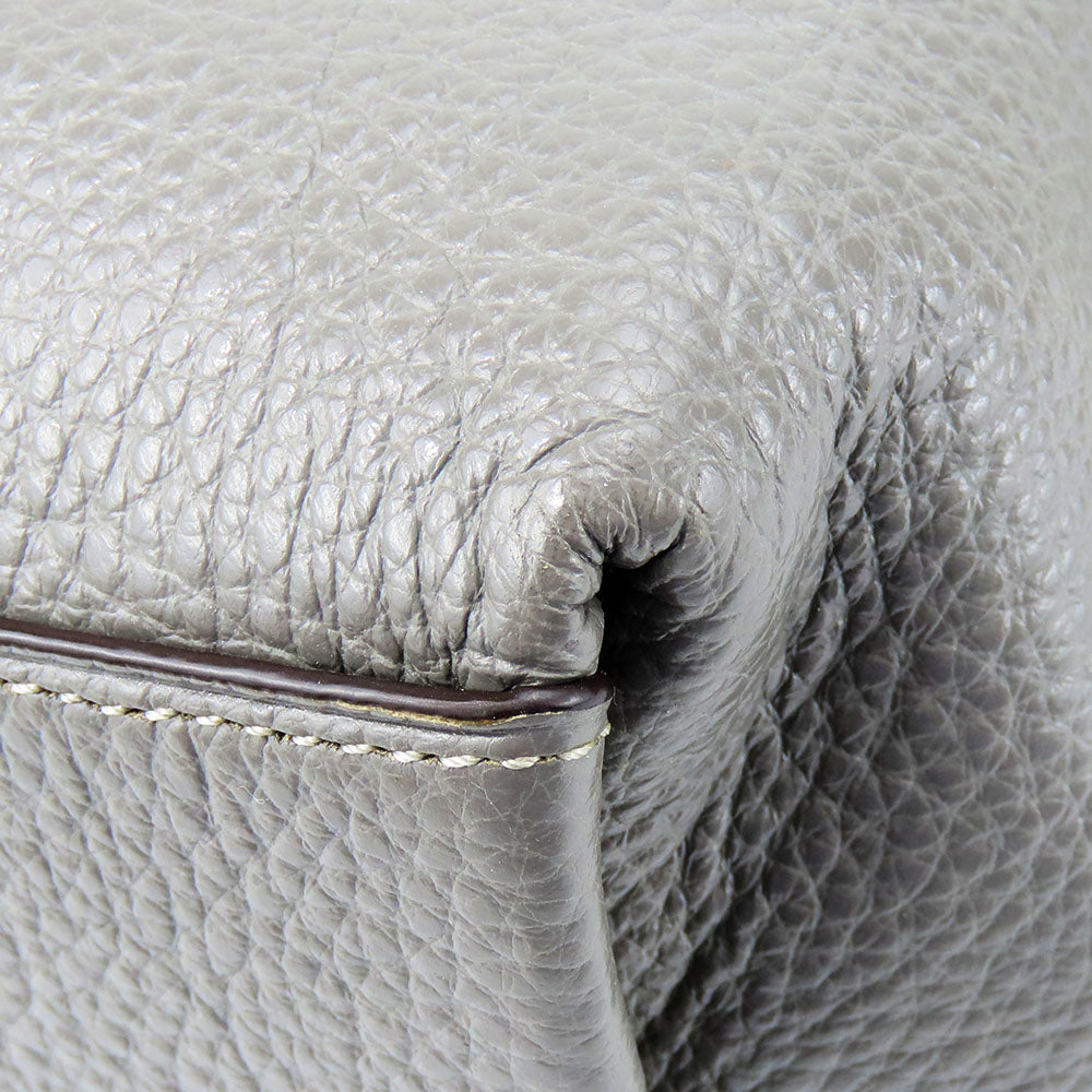 COACH Handbag F31466 leather gray Women Used Authentic