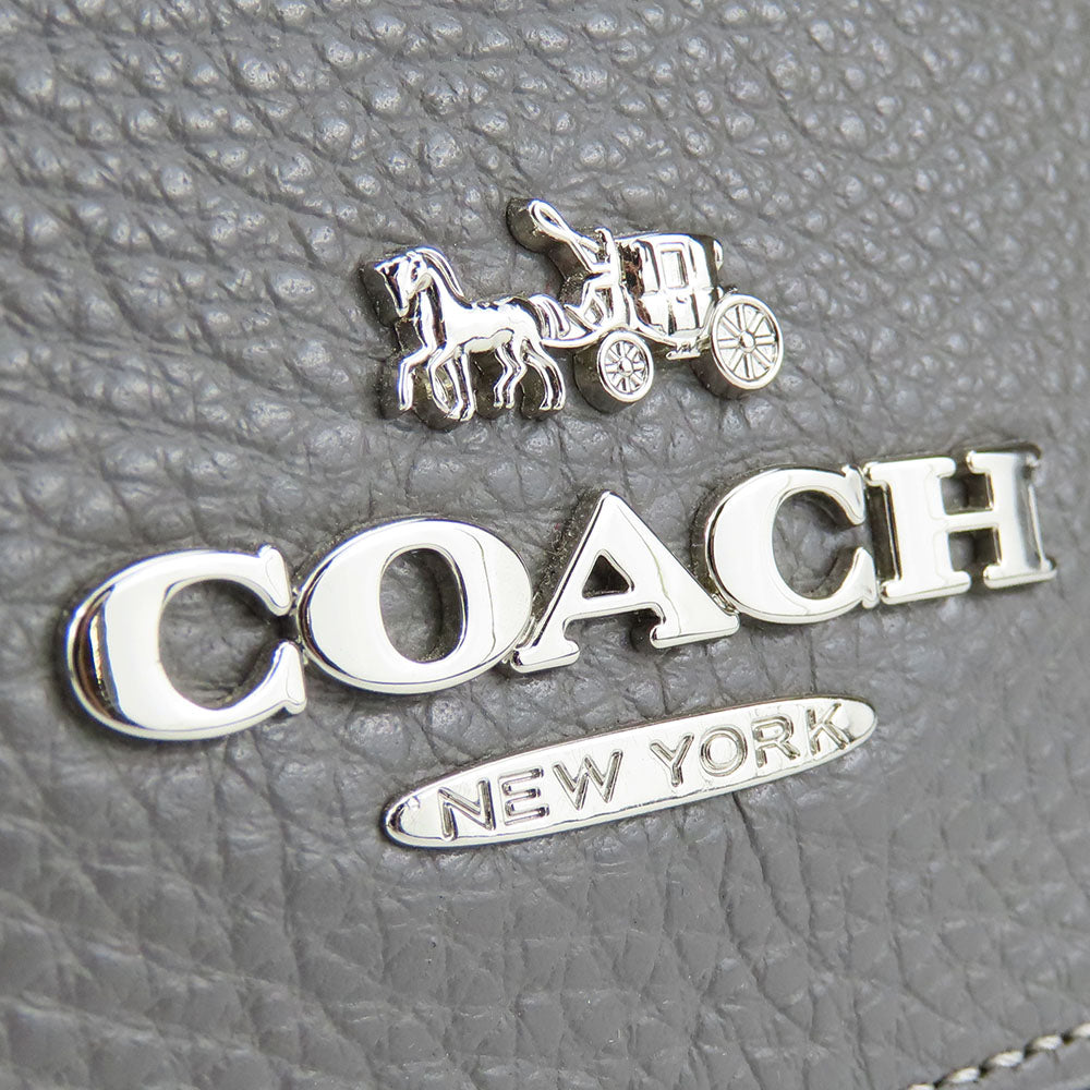 COACH Handbag F31466 leather gray Women Used Authentic