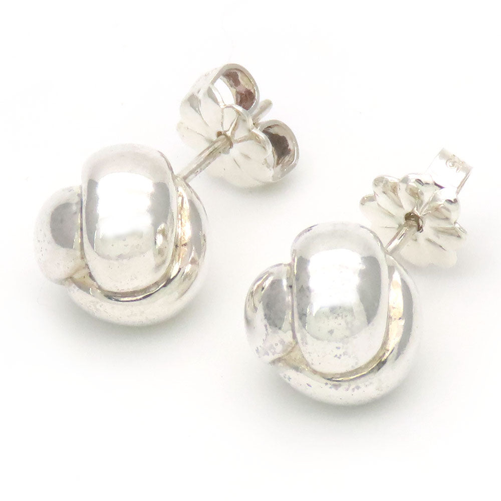 TIFFANY&Co. Pierce Silver925 Silver Knot Earrings Women Used Authentic