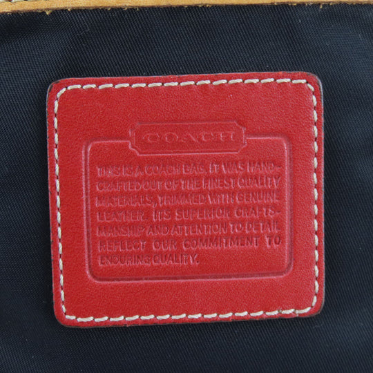 COACH Handbag 5078 Nylon, Leather Red, White Women Used Authentic