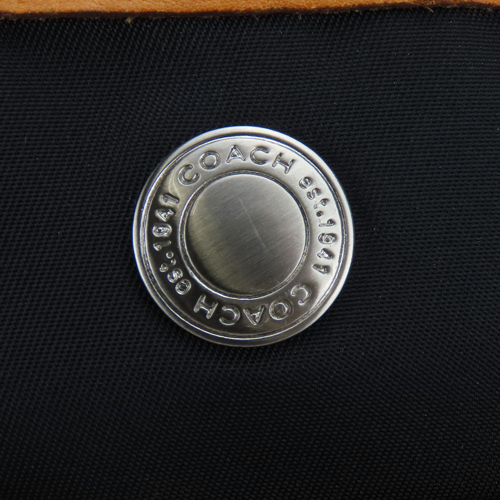 COACH Handbag 5078 Nylon, Leather Red, White Women Used Authentic