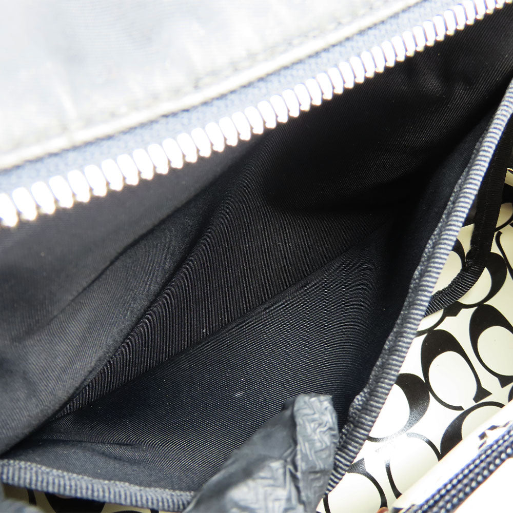 COACH Handbag 5078 Nylon, Leather Red, White Women Used Authentic