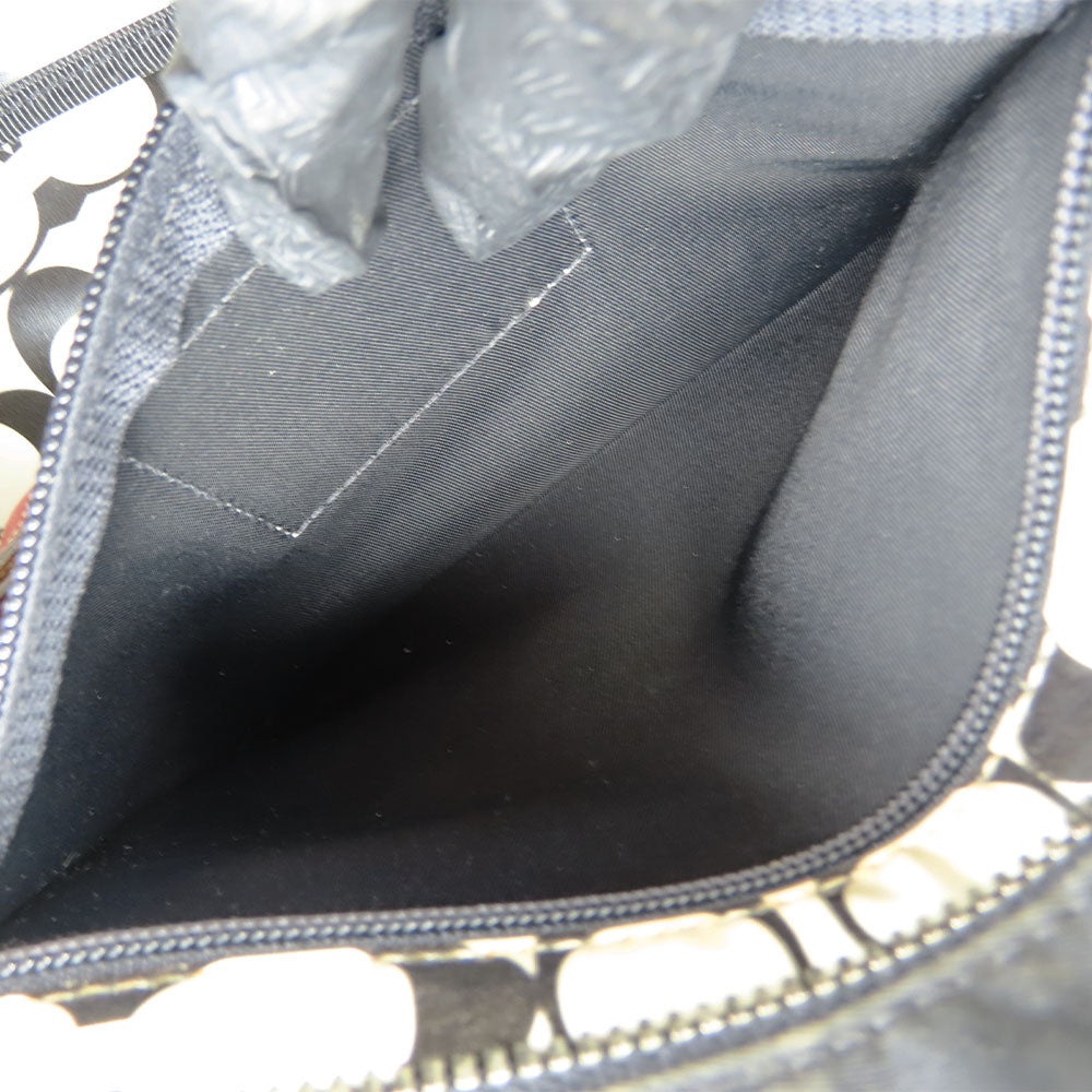 COACH Handbag 5078 Nylon, Leather Red, White Women Used Authentic