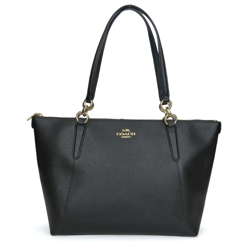 COACH Tote Bag F57526 leather black Women Used Authentic