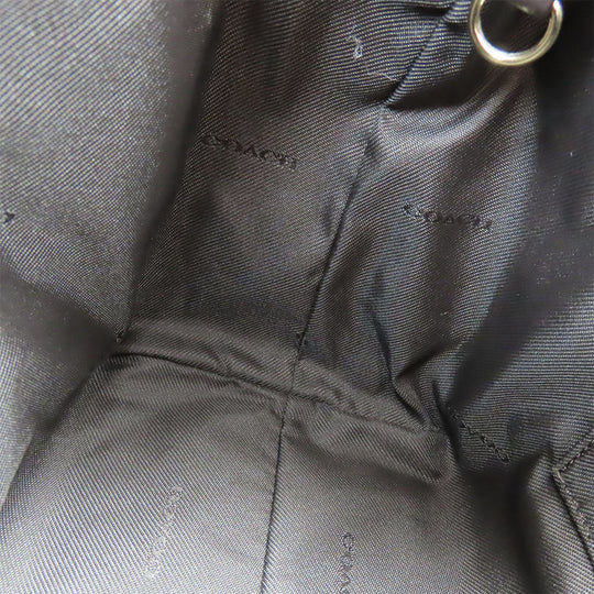 COACH Handbag 36370 Canvas, Leather Brown Signature Women Used Authentic