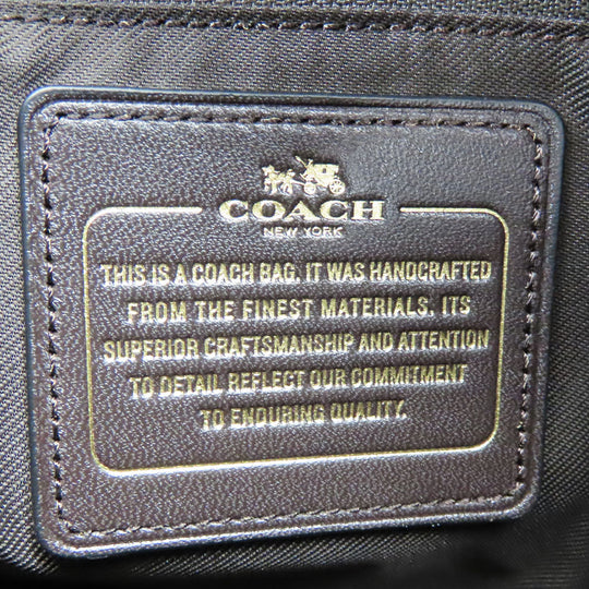 COACH Handbag 36370 Canvas, Leather Brown Signature Women Used Authentic