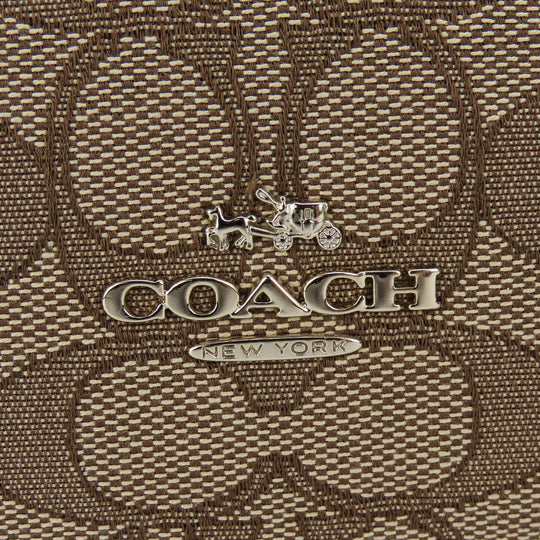 COACH Handbag 36370 Canvas, Leather Brown Signature Women Used Authentic