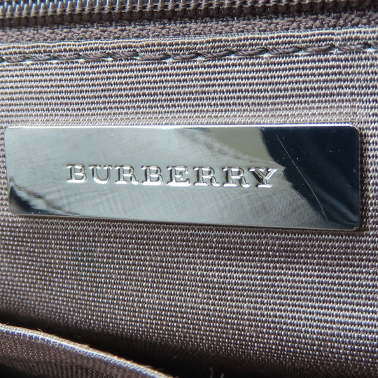 BURBERRY Shoulder Bag Canvas, Leather beige Women Used Authentic