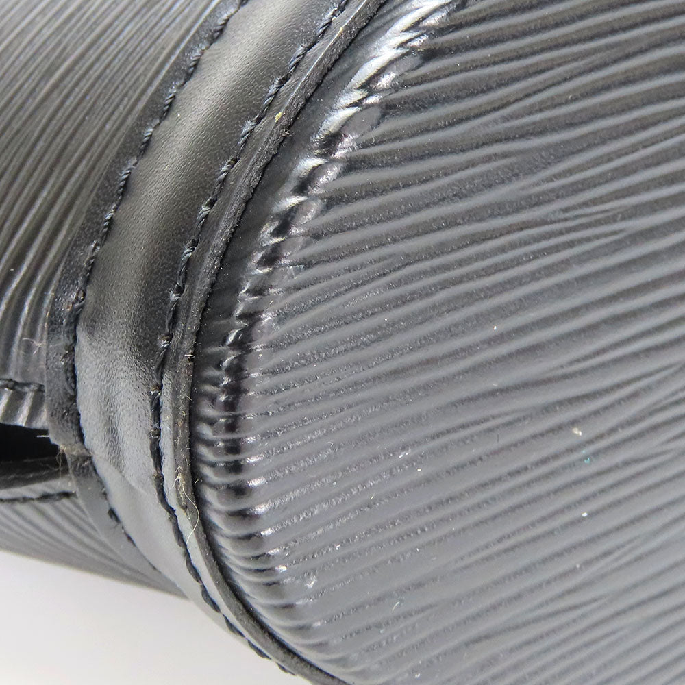 LOUIS VUITTON Tote Bag M52272 Epi Leather black Sun jack Women Used Authentic