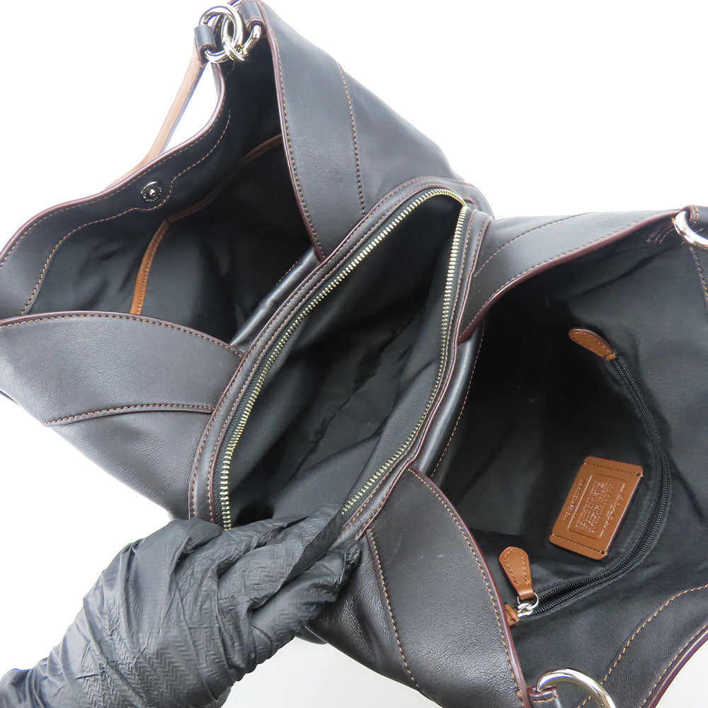 COACH Tote Bag F57540 Canvas, Leather black Women Used Authentic