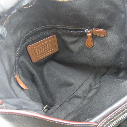 COACH Tote Bag F57540 Canvas, Leather black Women Used Authentic