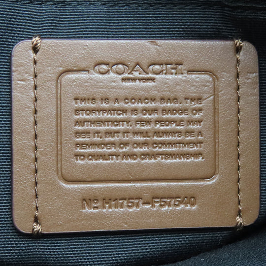 COACH Tote Bag F57540 Canvas, Leather black Women Used Authentic