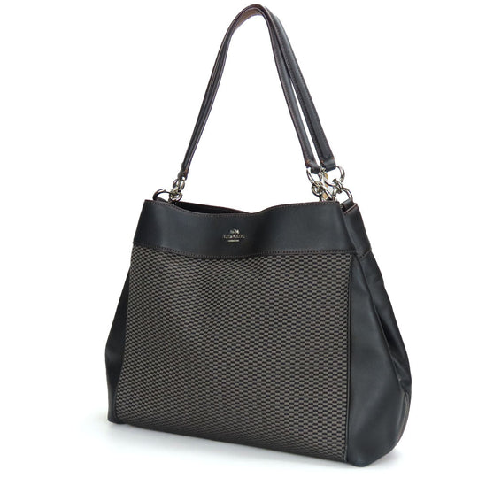 COACH Tote Bag F57540 Canvas, Leather black Women Used Authentic