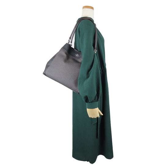 COACH Tote Bag F57540 Canvas, Leather black Women Used Authentic