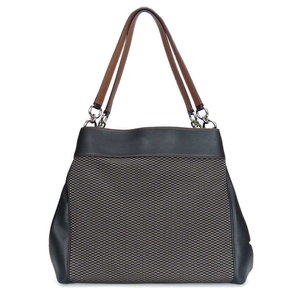 COACH Tote Bag F57540 Canvas, Leather black Women Used Authentic